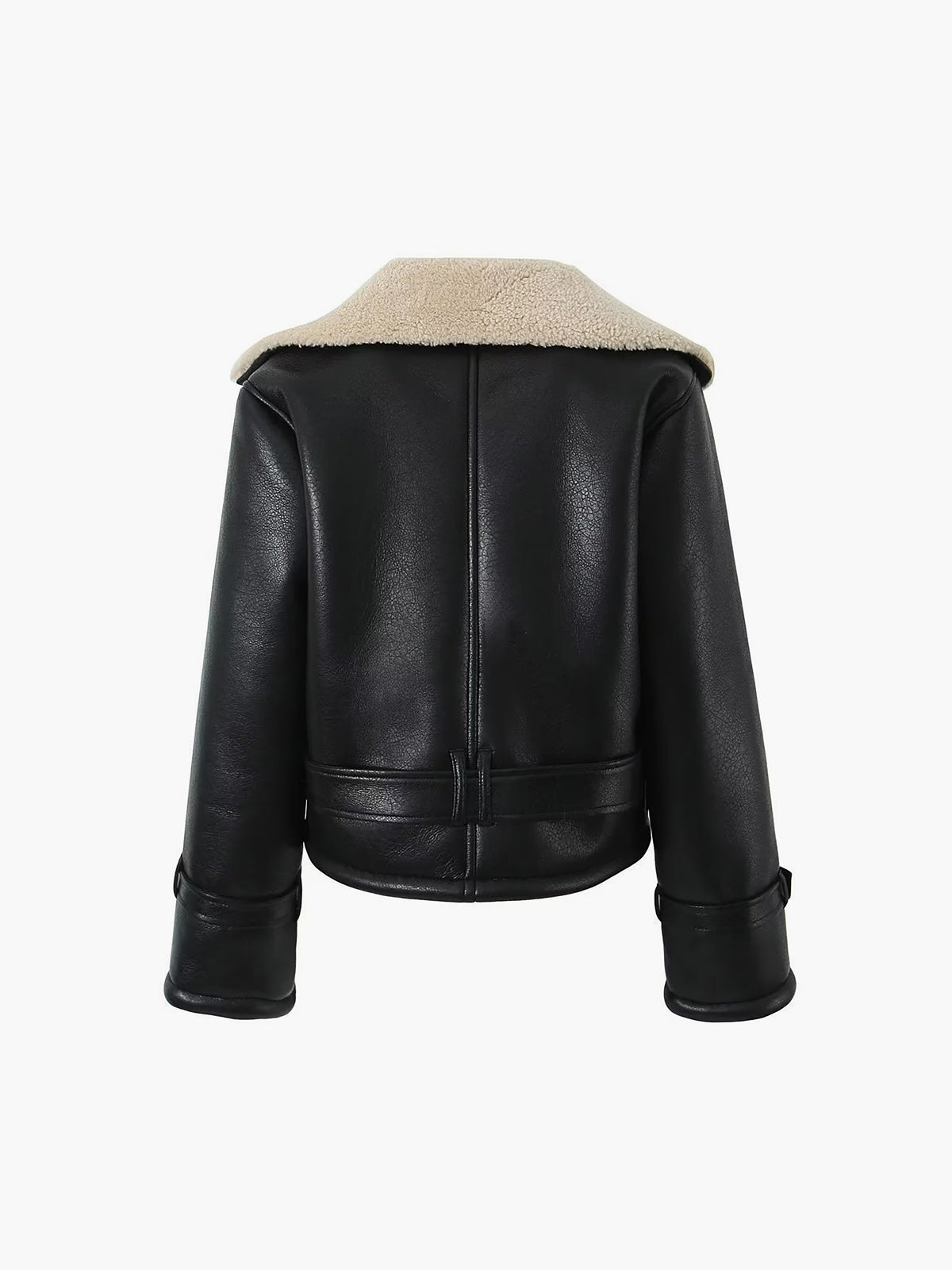 Too Blessed Sherpa-fôret Shearling skinnflyjakke