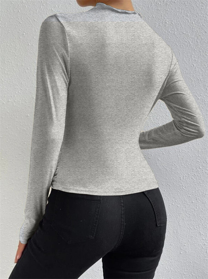 Ruched Långärmad T-shirt