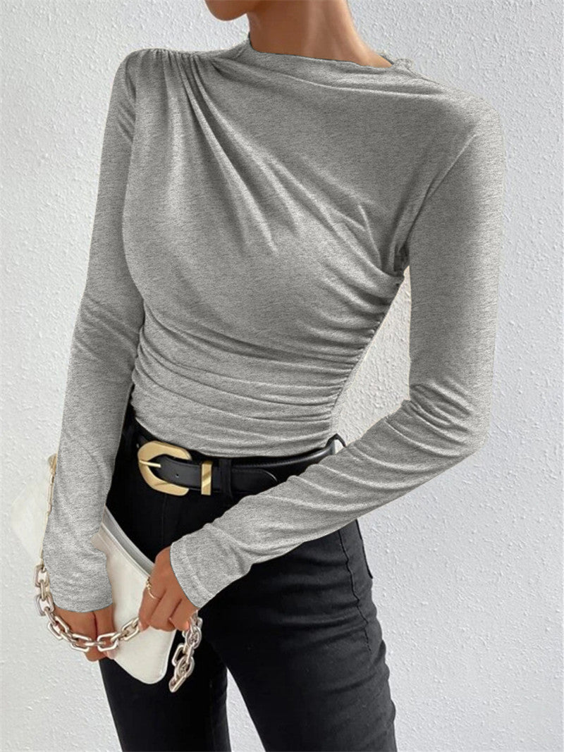 Ruched Långärmad T-shirt