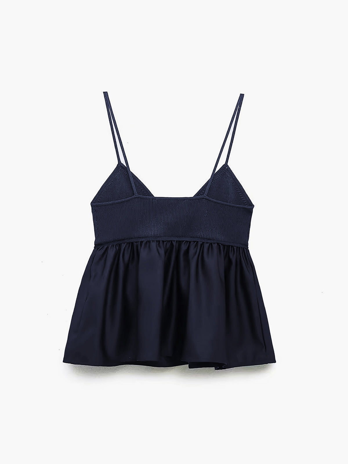 Volangbesatt Crop Cami-topp