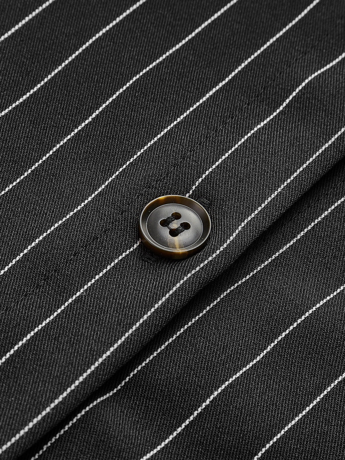 Pinstripete Crop Poloskjorte