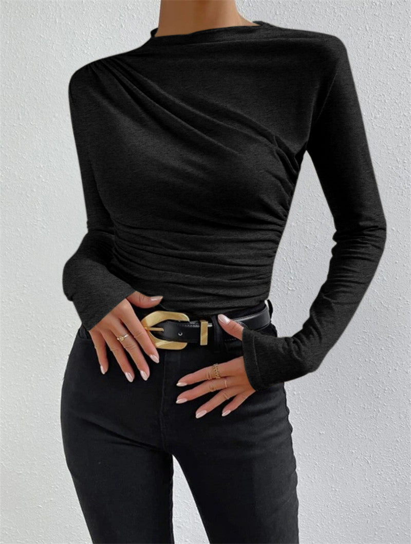 Ruched Långärmad T-shirt