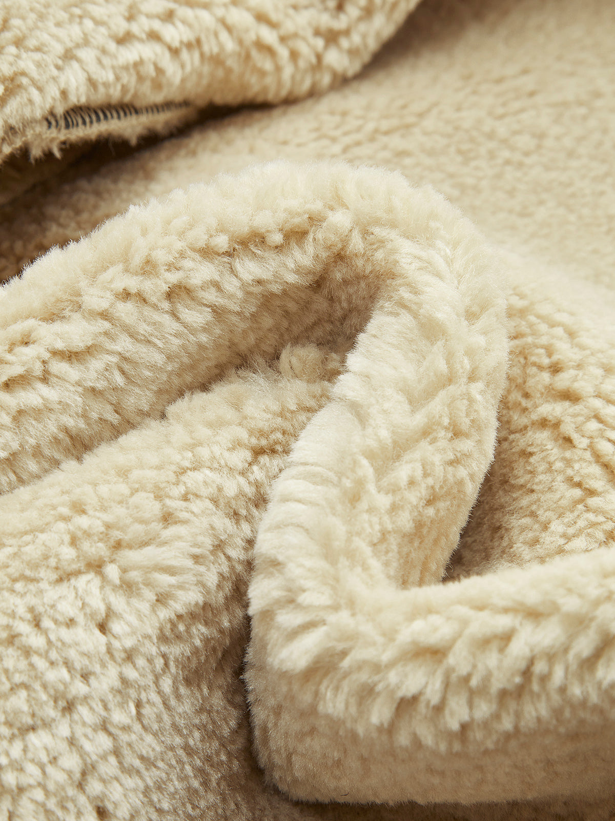 Too Blessed Sherpa-fôret Shearling skinnflyjakke