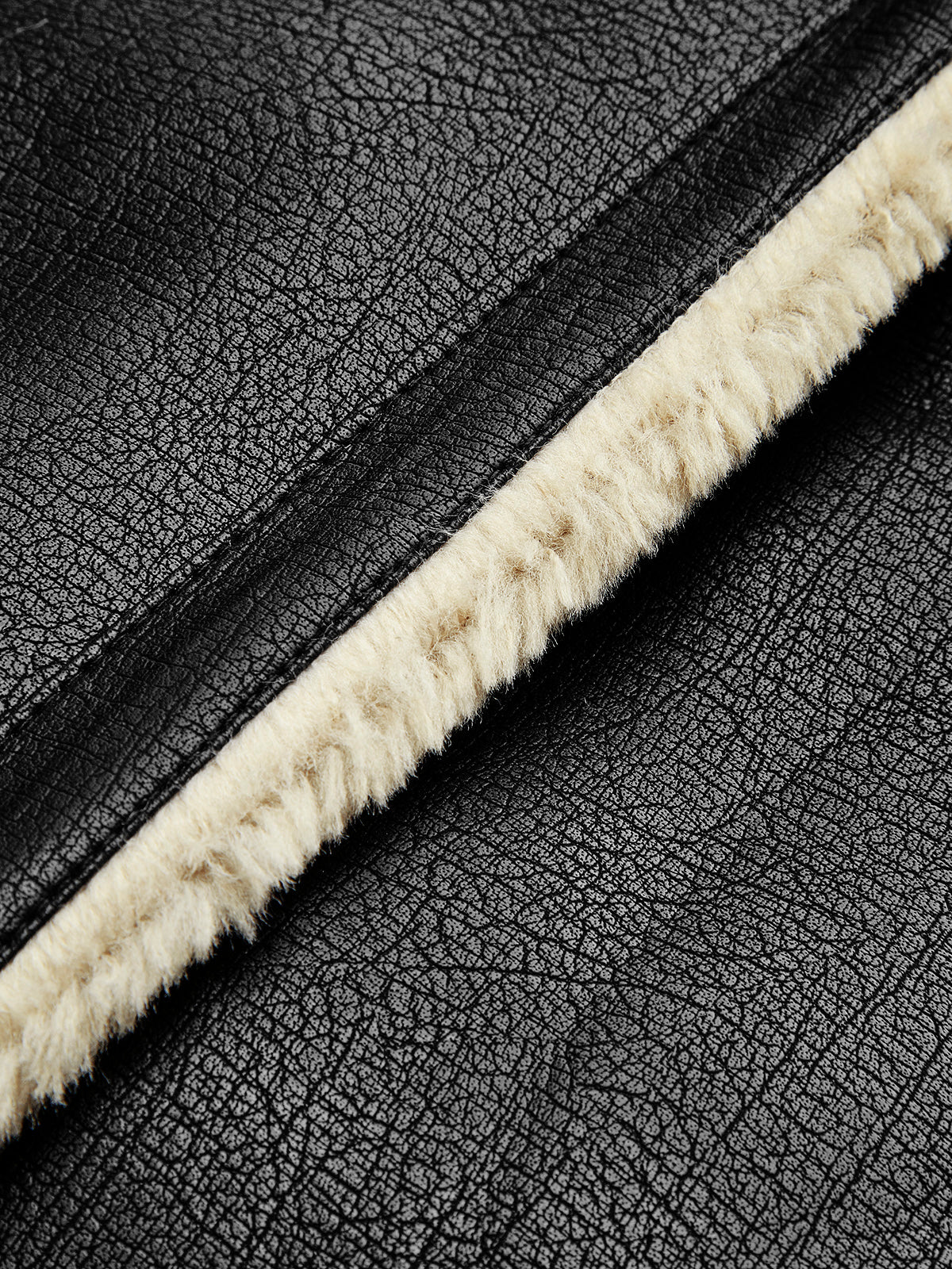 Too Blessed Sherpa-fôret Shearling skinnflyjakke