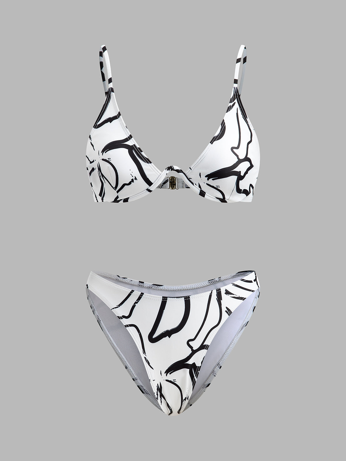 Abstrakt trykk trekantbikinisett