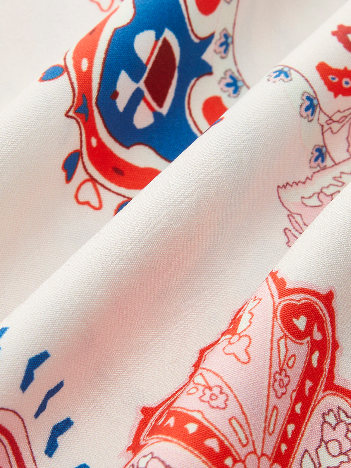 Blomsterprint kjole med knapper og belte