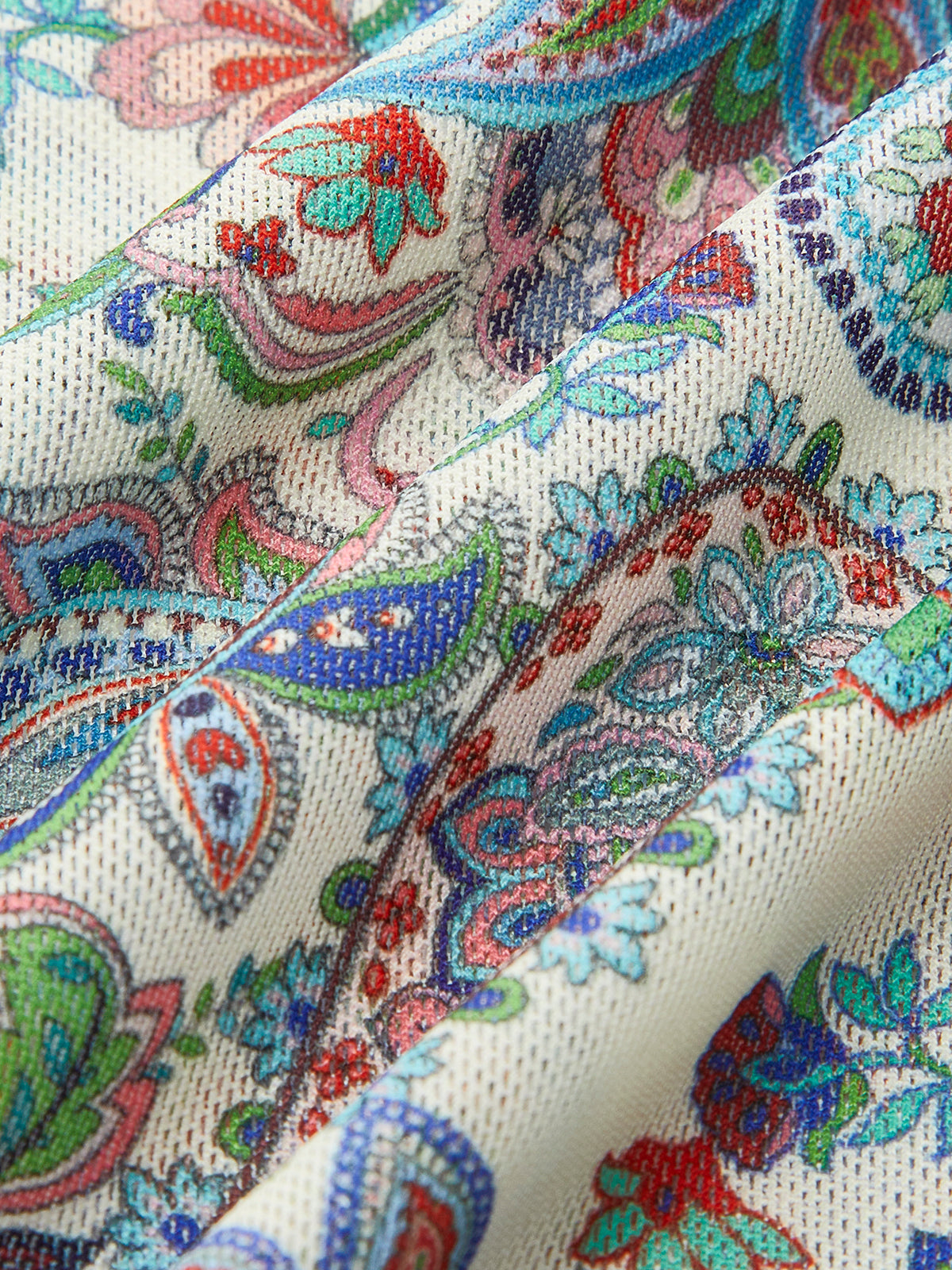 Bikinisett med knyting og paisley-trykk