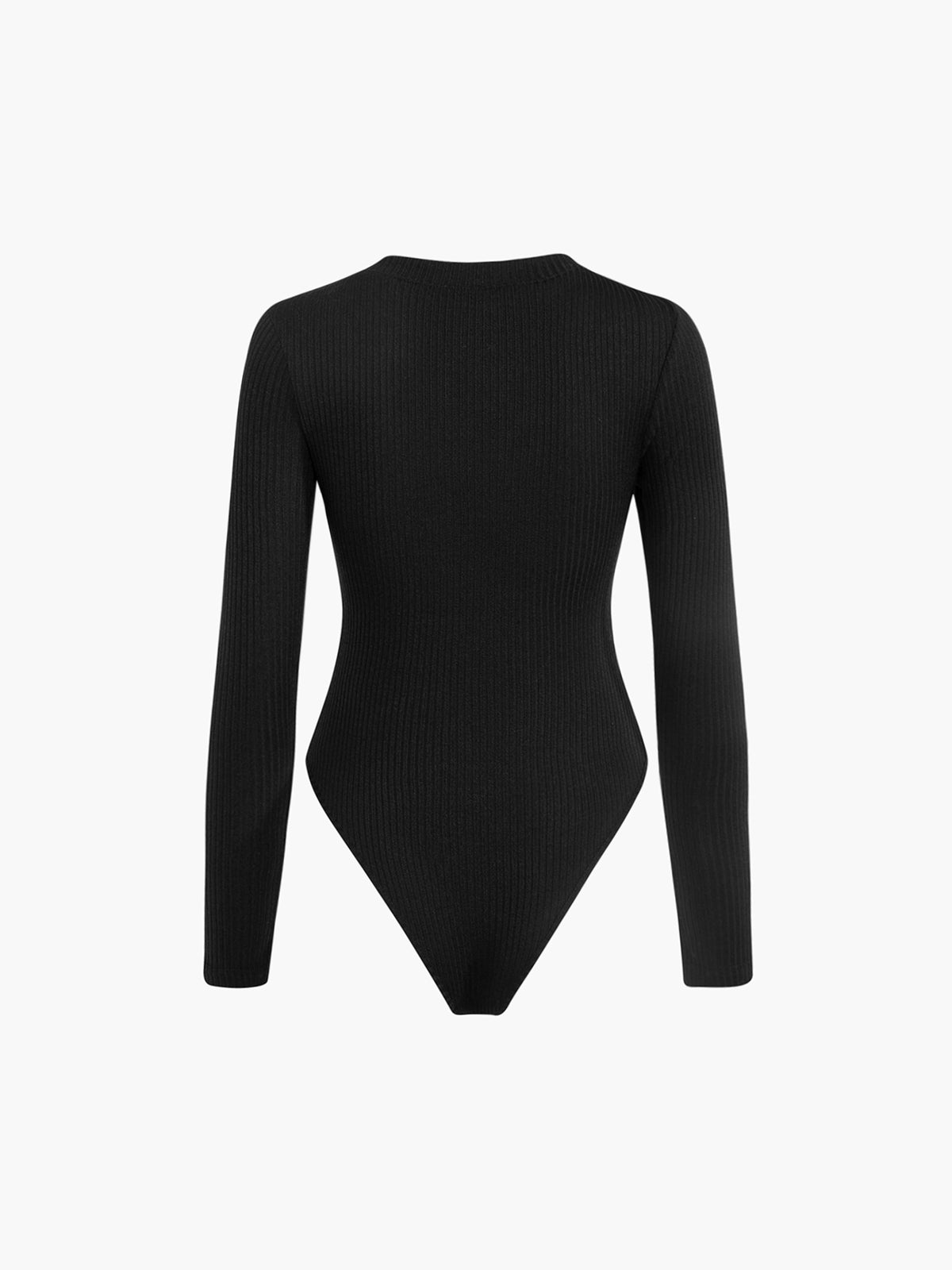 Bodysuit med långa ärmar och knappar 