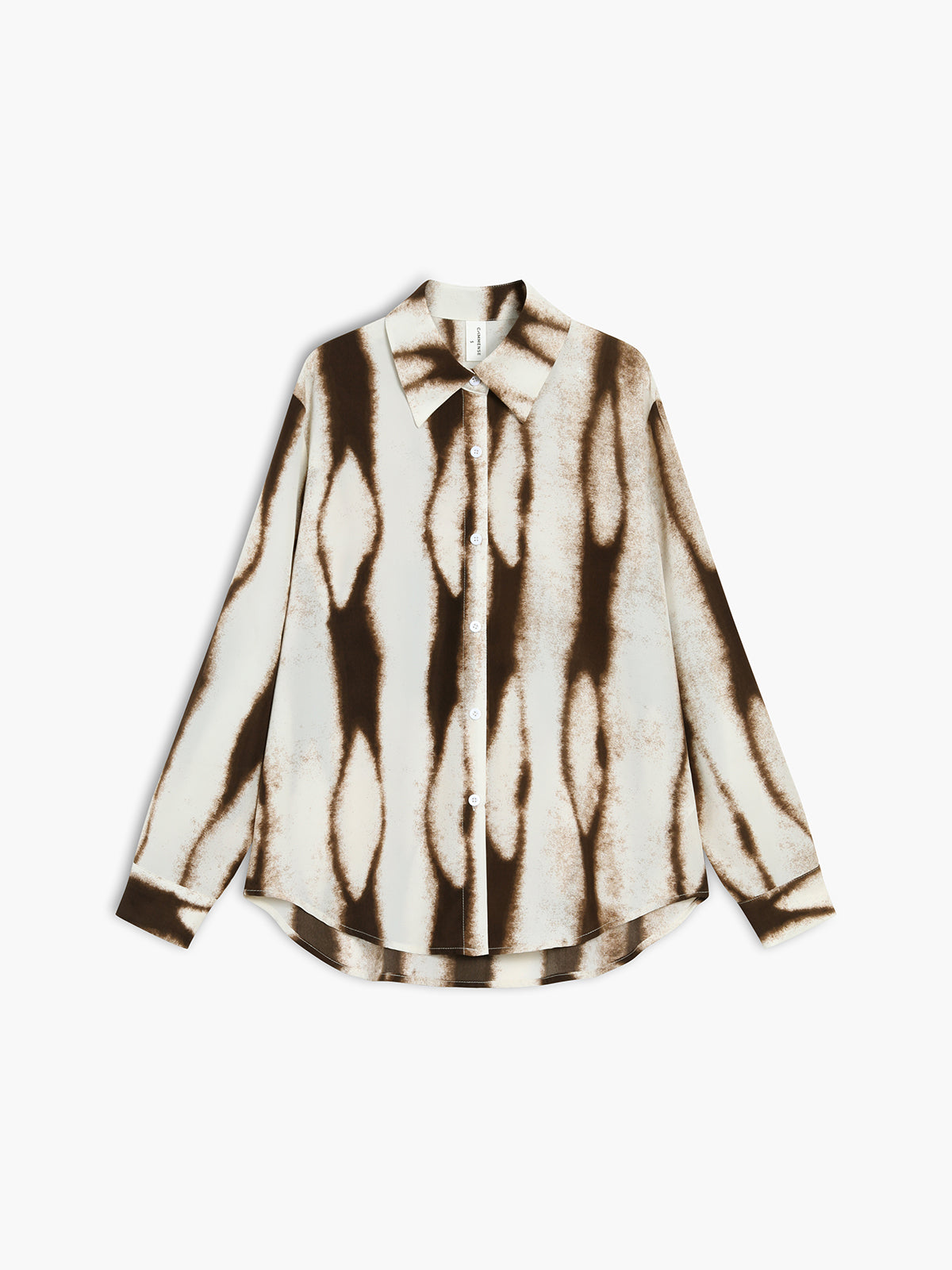 Tie Dye Oversized Button Down-skjorta 