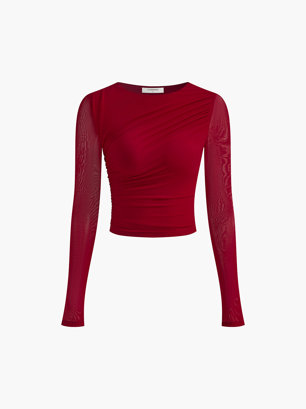 Plisset jersey-t-skjorte 
