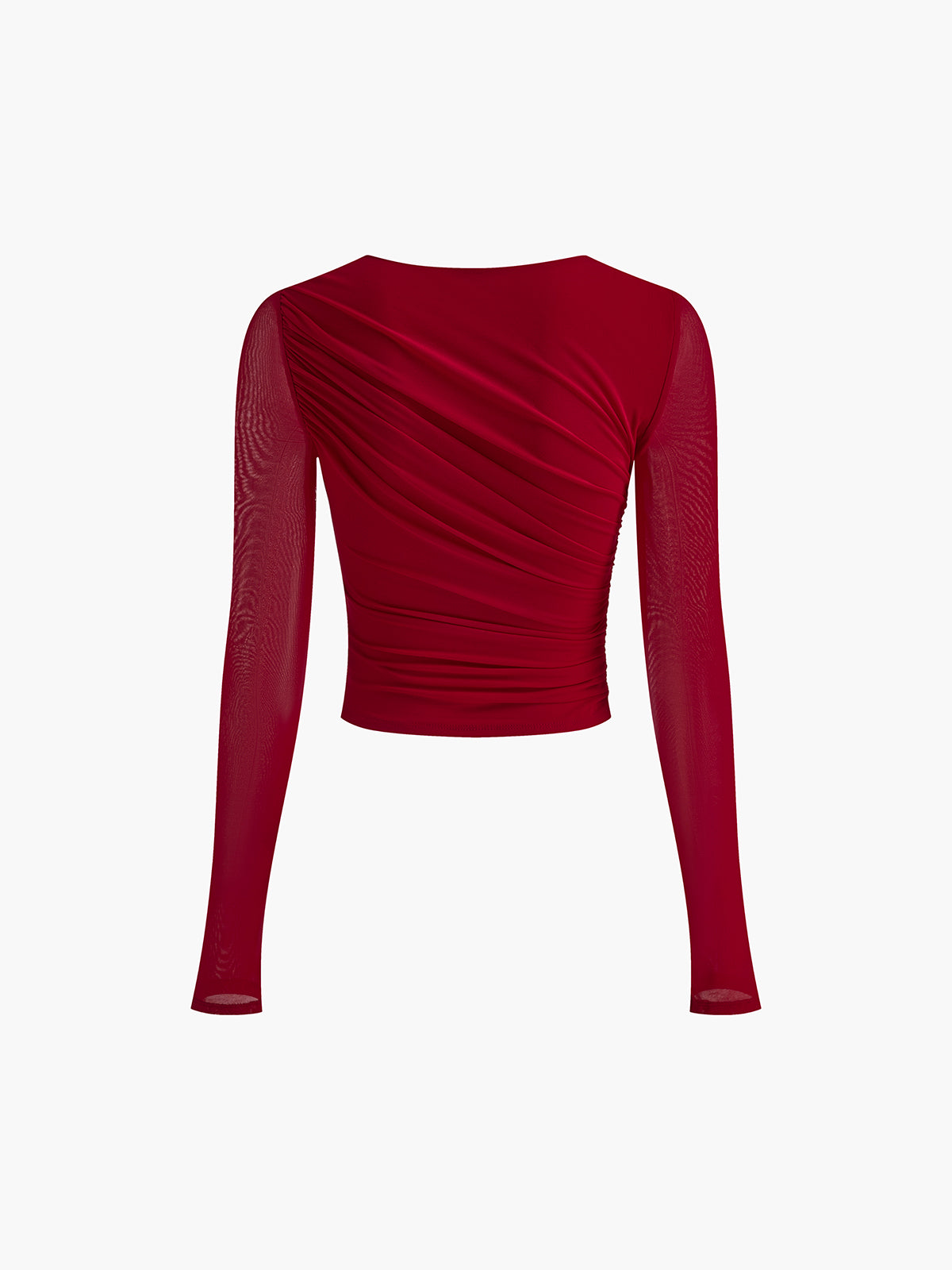 Plisset jersey-t-skjorte 