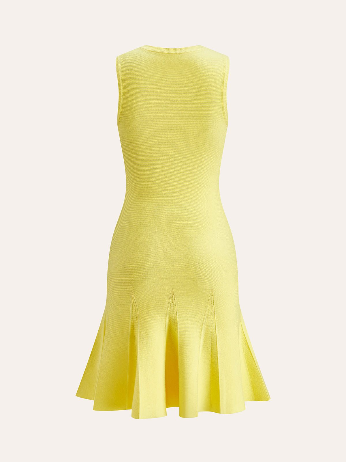 Sleeveless Knit Dress With Pocket Detail