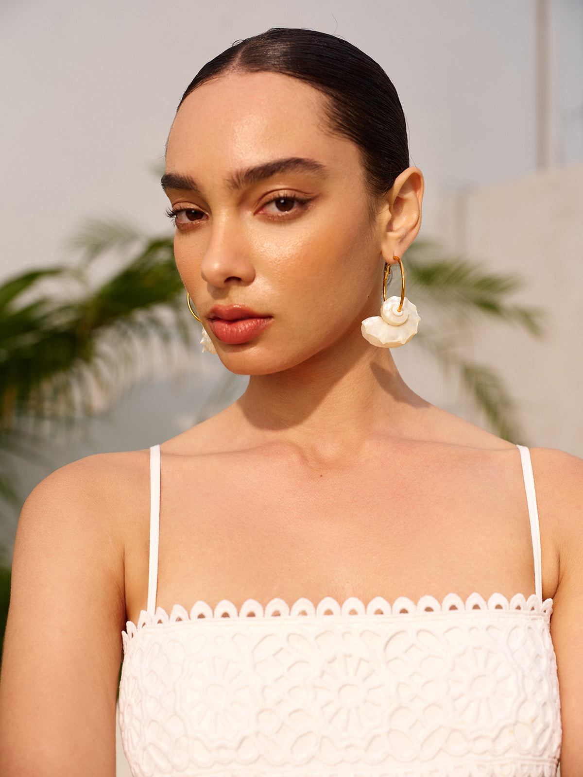 Shell Hoop Earrings